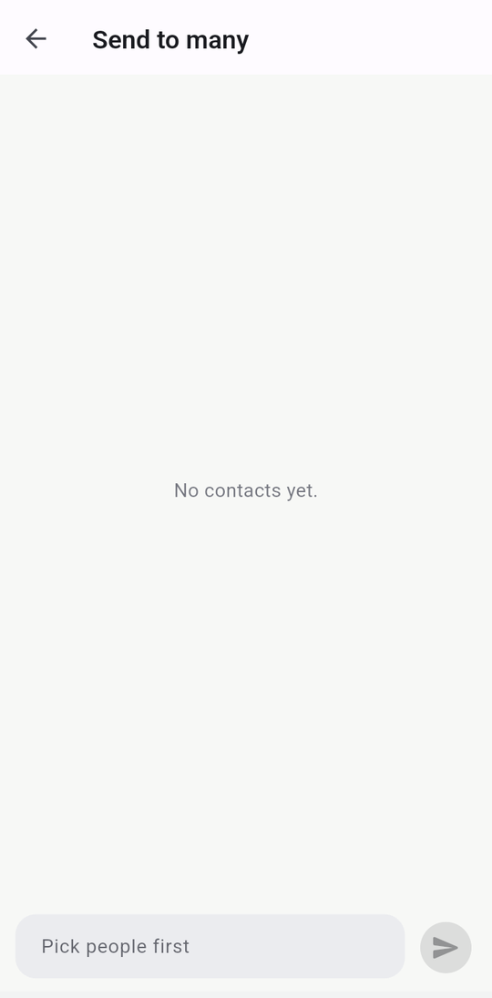 Send to many.