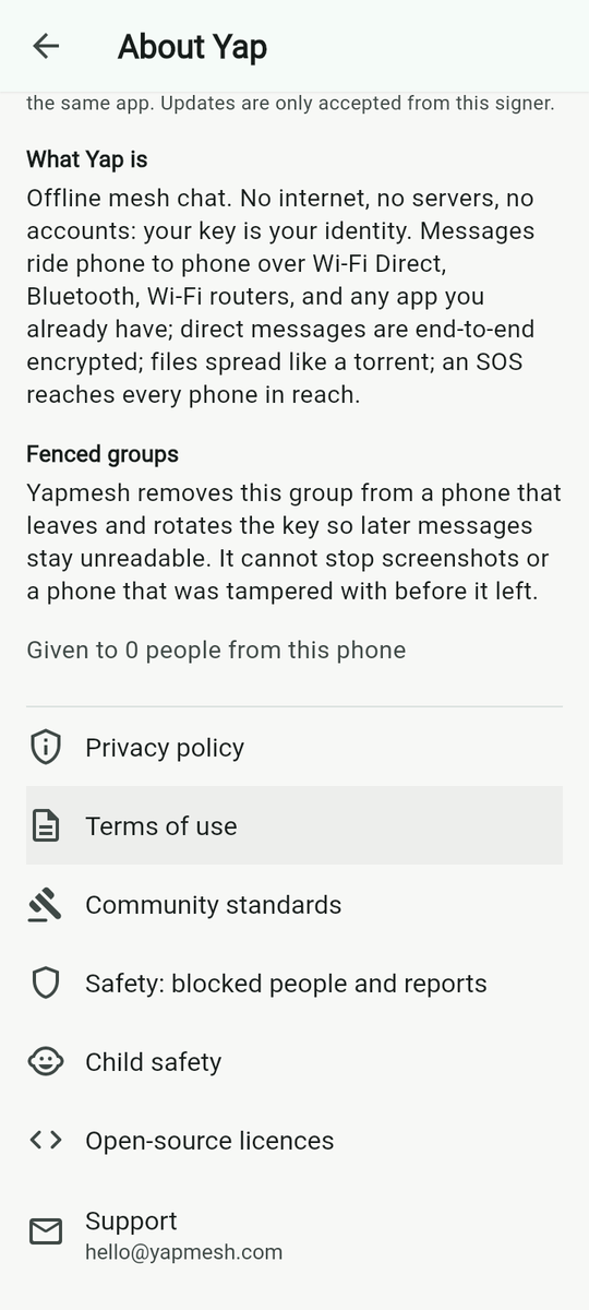 About, continued: the links.