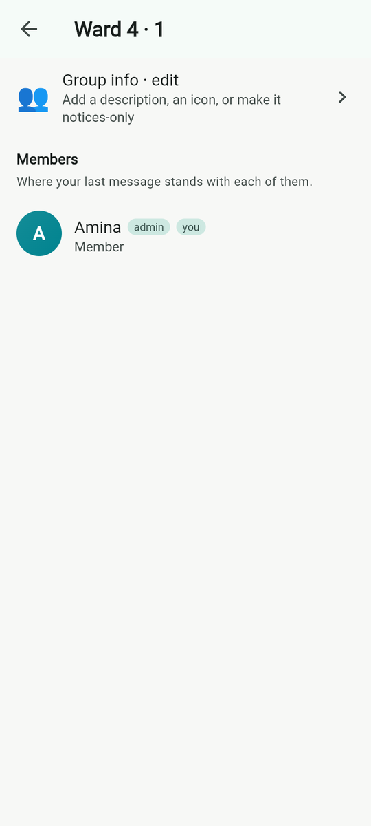 Members, with the admin and you tags.