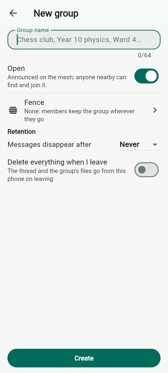 New group.