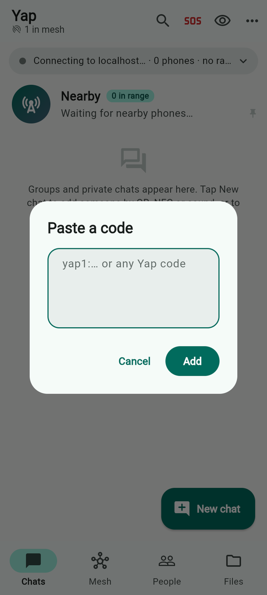 Paste a code.